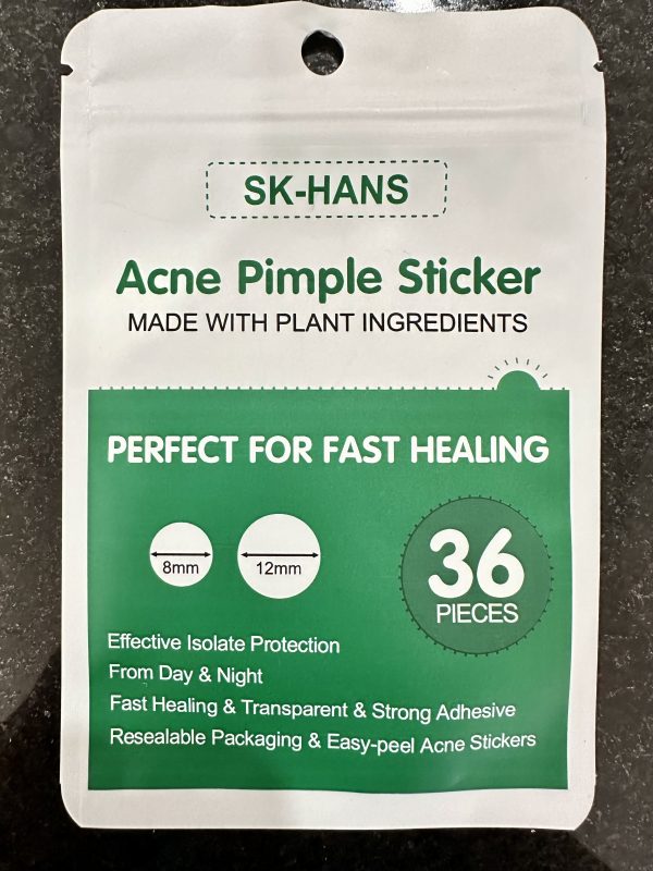 Acné Pimple Sticker. Parche Anti Acné Cont. 36 piezas. actúan como una barrera contra los contaminantes externos, evitando que se infecte y empeore al contacto con tus dedos. Actúan de forma rápida facilitando su cicatrización. Hecho con ingredientes vegetales.