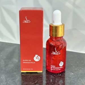 Docena Suero de Granada Roja 15 ml Axiu. funciona como antinflamatorio, ayuda a reducir y prevenir el acné, ayuda a luchar contra los síntomas del envejecimiento, es un potente hidratante, ayuda con la elasticidad de la piel y es apto para todo tipo de piel.