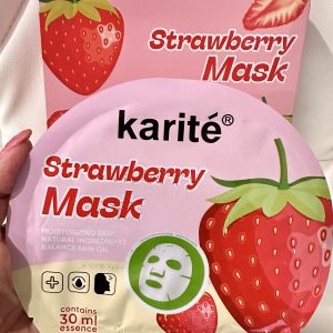 Caja con 12 Mascarillas Extra de 30 ml. Fresa. Karite. Hidrata, Suaviza, Lubrica, Da firmeza a tu piel, Mayor elasticidad, anti arrugas, reduce líneas de expresión, control de grasa.