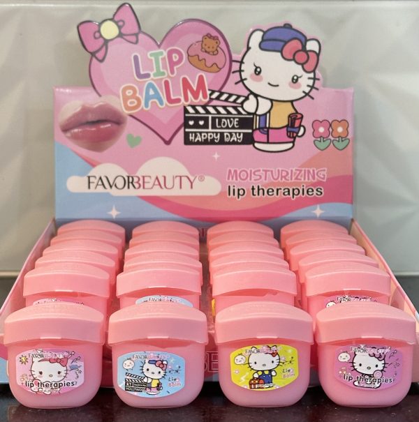 Bálsamo Labial Vaselinas Hello Kitty Favorbeauty. Humecta, Hidrata y Suaviza. Repara tus labios.