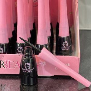 Delineador Líquido Negro Indeleble a prueba de agua, Hello kitty Favorbeauty.