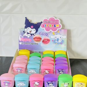 Bálsamo Labial Vaselinas Hello Kitty y sus Amigos Favorbeauty. Humecta, Hidrata y Suaviza. Repara tus labios.