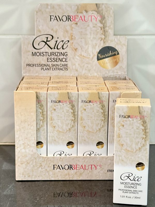 Suero facial de Arroz blanco Cont. 30ml, con Niacinamida, ácido hialurónico ayuda a nutrir e hidratar la piel, para mantener la piel brillante y suave. Además aclara manchas superficiales y disminuye las líneas de expresión. Absorbe rápidamente y cierra los poro. - Imagen 2