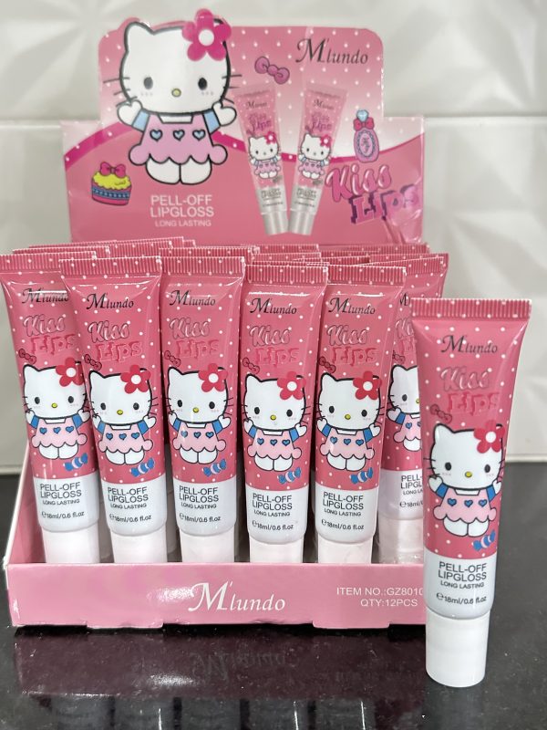 Caja con 24 Tintas Peel Off. Larga Duración. Kiss Lips Hello Kitty.