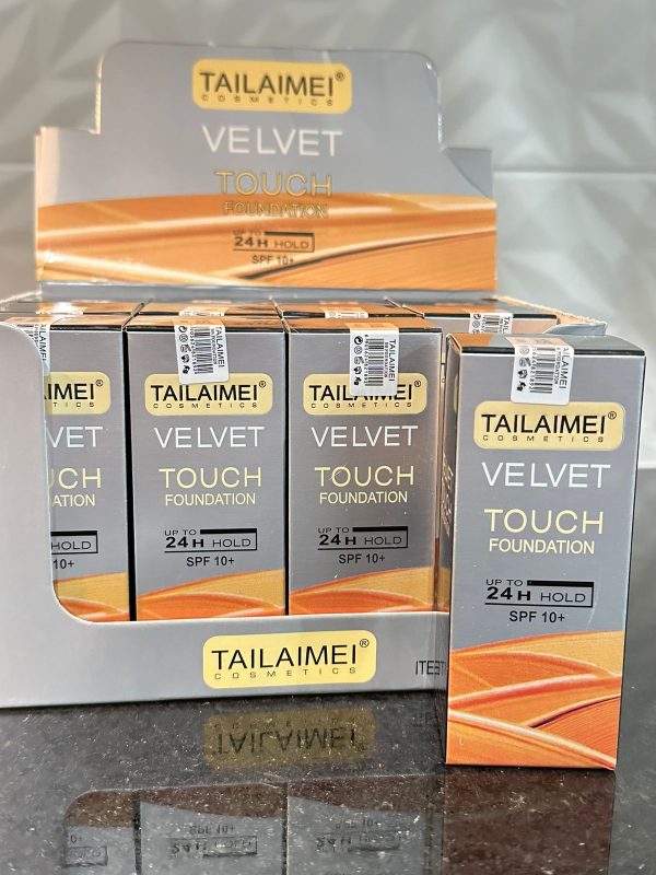 Maquillaje Tailaimei Velvet Touch Foundation. Alta Cobertura, 24 hrs, SPF +10. - Imagen 2