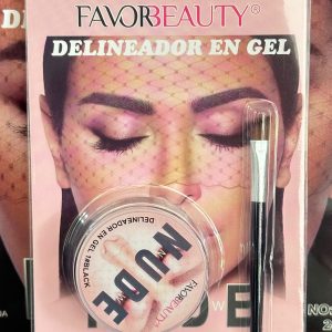 Caja con 24 Delineador de Cejas en Gel con su brochita New NUDE, 4 tonos: Negro-Coffee- Brown- Bronze. Color intenso, resistente al Agua.