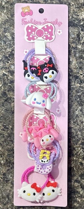 Paquete de Ligas para el cabello KITTY- SANRIO. Paquete con 10 piezas ( 5 pares ). - Imagen 2