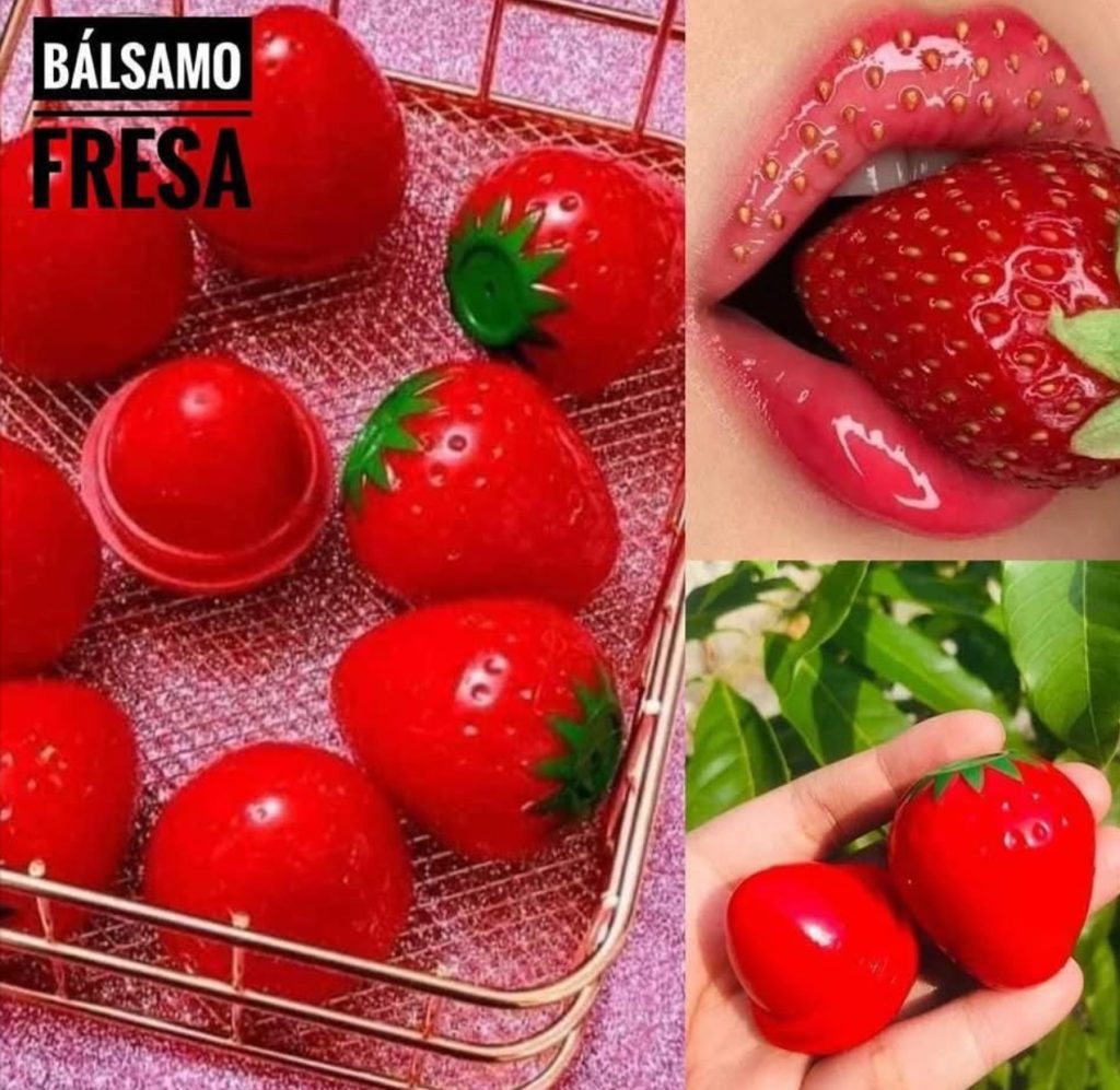 Bálsamo labial Fresitas Favorbeauty. humecta- Hidrata- Suaviza y cambia de tono a tu PH - Imagen 3