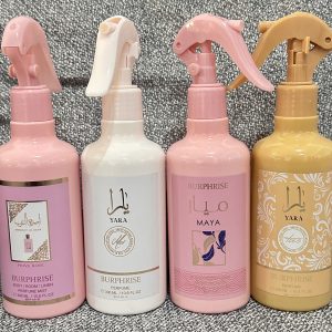 Caja con 12 Hair Mist. Perfume de Cabello Árabe tamaño grande 300 ml