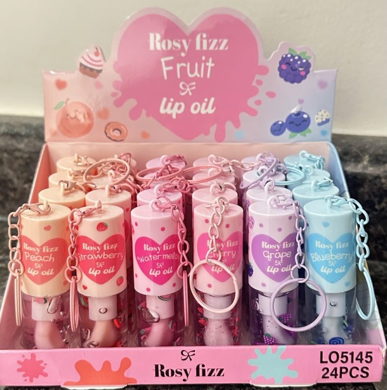 Lip Gloss Lip Oil Frutas con llaverito Norvina efecto voluminoso, exquisito aroma. - Imagen 2