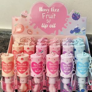 Lip Gloss Lip Oil Frutas con llaverito Norvina efecto voluminoso, exquisito aroma.