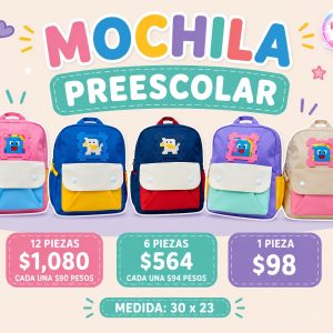 Mochila Preescolar 30 x 23