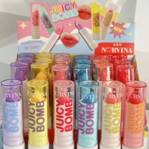 Bálsamo Labial Brillante JUICY BOMB Tipo Essence. Para unos labios suaves y de aspecto voluminoso. • Acabado glossy • Tono sutil. Aroma afrutado.