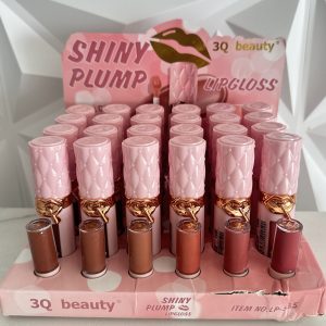 LipGloss, Shiny Plump Lip Gloss 3Q Beauty. Tipo YSL. Efecto Voluminosos, acabado ultrabrillante, hidratante, textura ligera.Con su muestrario de tonos.