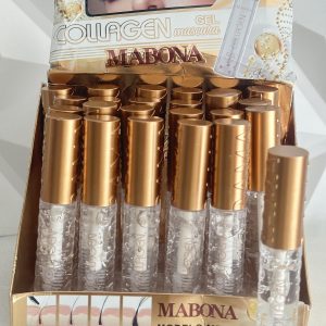 Caja con 24 Collagen Gel Máscara. Gel transparente para pestañas y cejas MABONA. Colageno y Ácido Hialuronico. Ayuda a peinar, fijar y dar una apariencia más definida y natural sin dejar color.