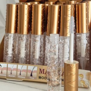Collagen Gel Máscara. Gel transparente para pestañas y cejas MABONA. Colageno y Ácido Hialuronico. Ayuda a peinar, fijar y dar una apariencia más definida y natural sin dejar color.