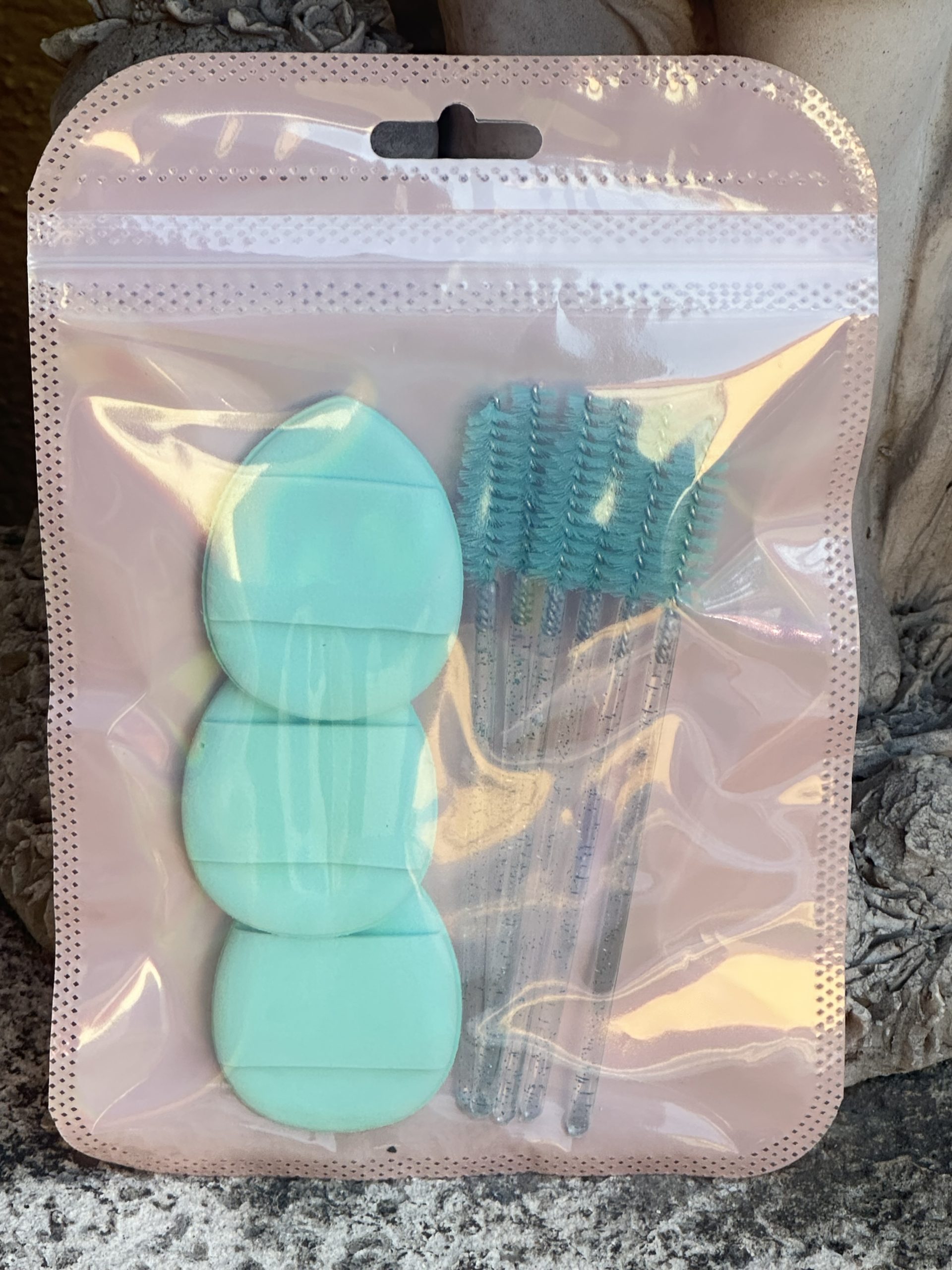 Kit 3 mini almohadillas y 6 cepillitos