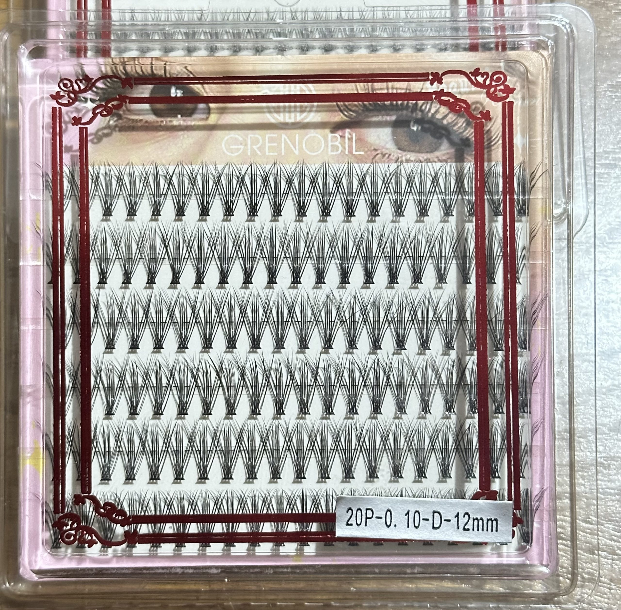 6 pack. 6 Set Prestañas Extensión Racimo