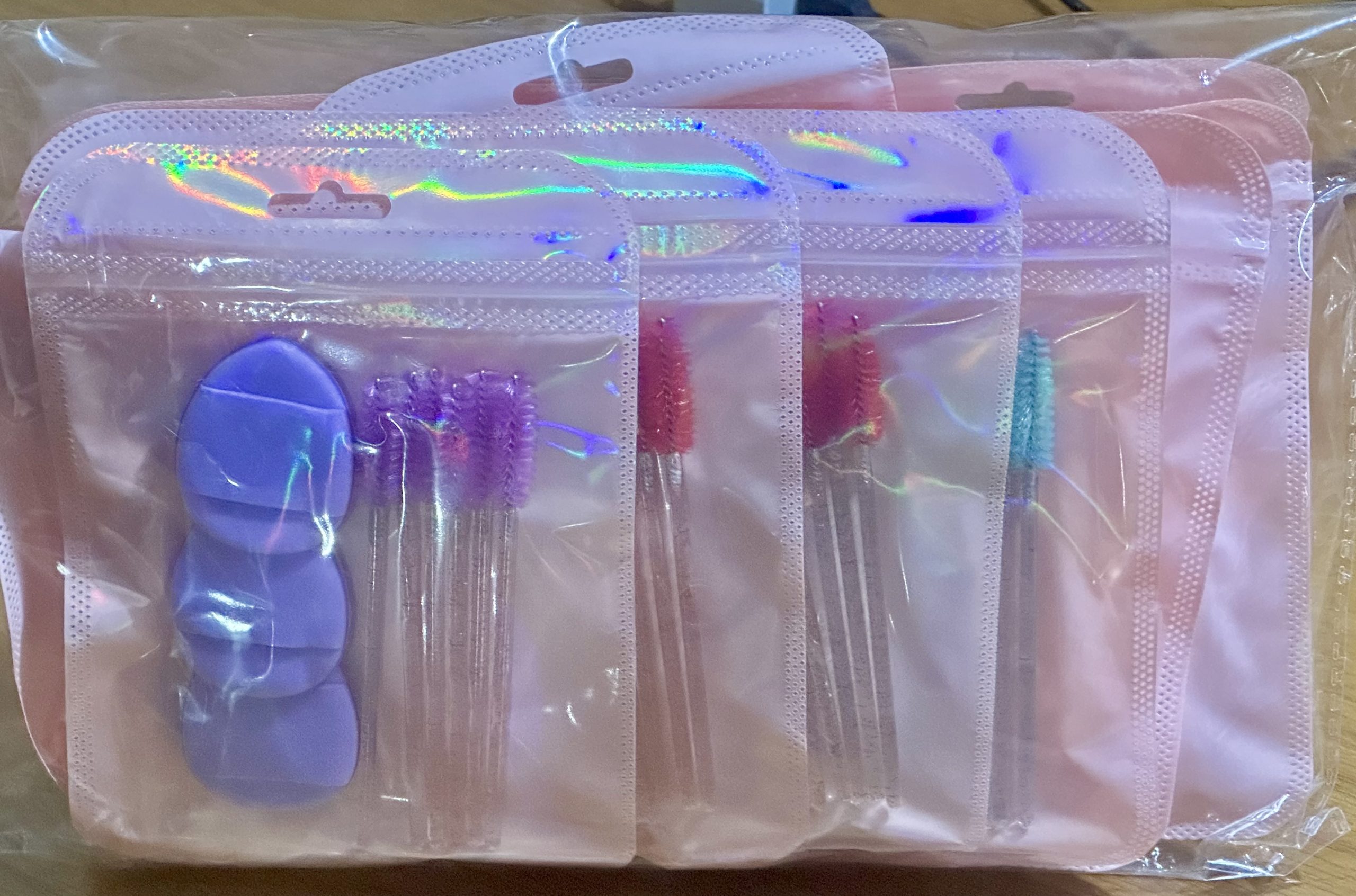 Docena 12 Kits de 3 mini almohadillas y 6 cepillitos