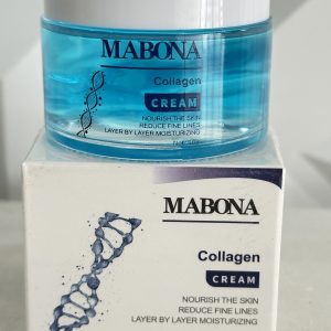 Crema facial de colágeno MABONA de 50 g. Enfocada a reducir las líneas finas de expresión. Hidrata, Nutre.