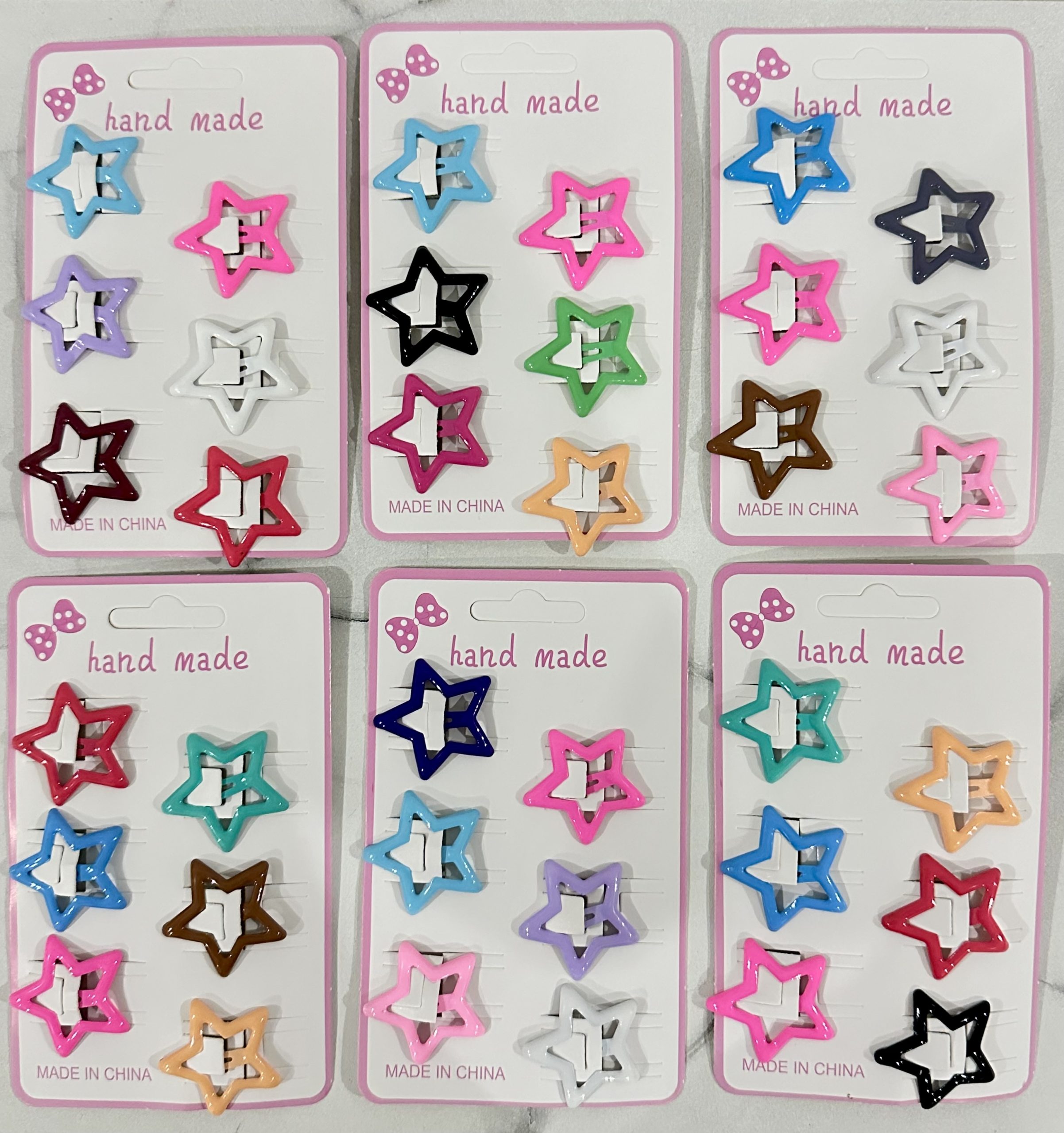 Docena 12 Cartoncitos Estrellas Colores. - Imagen 2