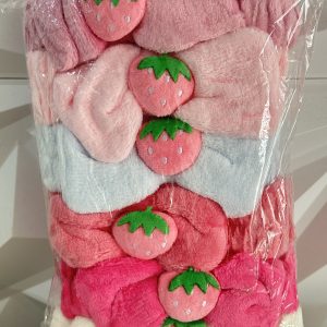 Docena Bandita Skincare Moño FRESA. Afelpada, suavecita.